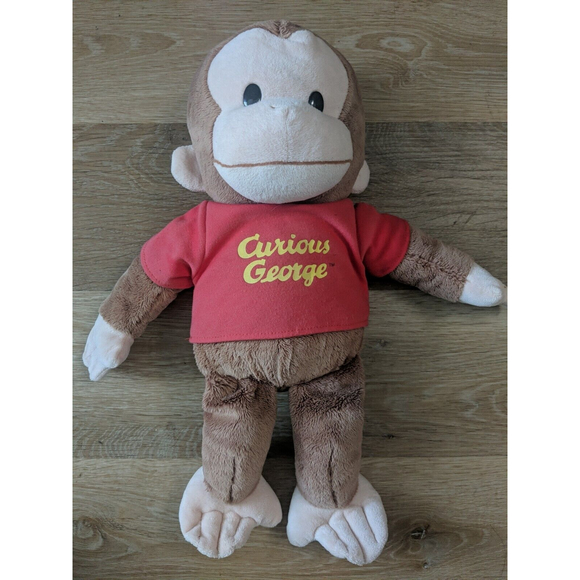 Curious George Large Classic 16" Plush Red Shirt Applause Stuffed Animal - Picture 1 of 11